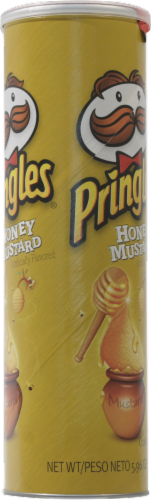 Pringles Honey Mustard Potato Crisps Perspective: left