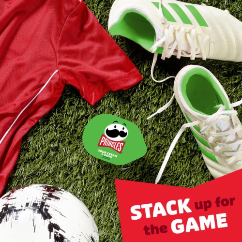 Pringles® Sour Cream and Onion Snack Stacks Potato Crisps Chips Perspective: left
