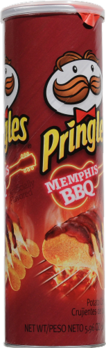 Pringles Memphis BBQ Potato Crisps Perspective: left