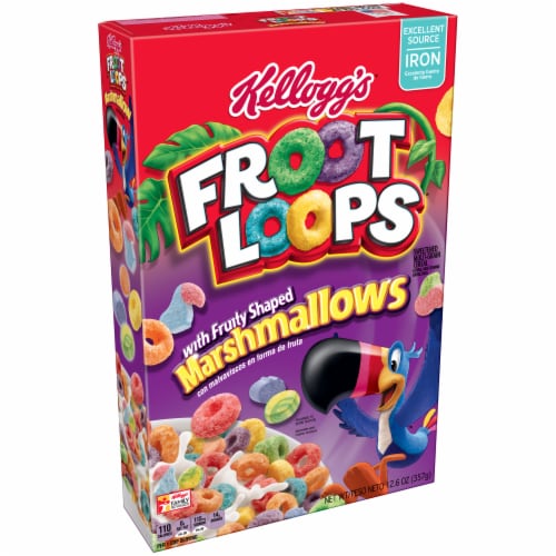 Froot Loops with Winter Blast Marshmallows Perspective: left