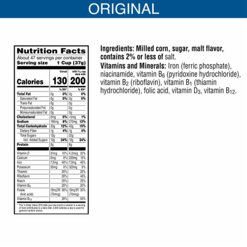 Kellogg's® Frosted Flakes Bag Cereal Perspective: left