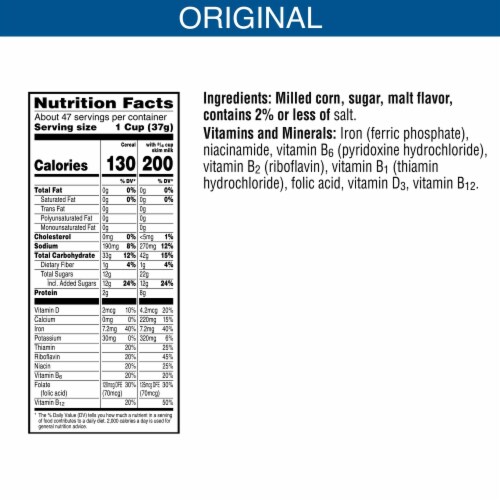 Kellogg's® Frosted Flakes Bag Cereal Perspective: left