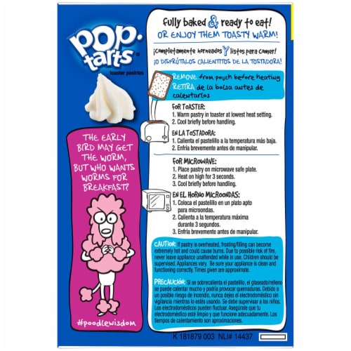 Pop-Tarts Frosted Chocolate Vanilla Creme Toaster Pastries Perspective: left