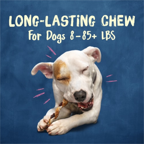 Purina Busy Bone Jerky Twists Grain-Free Chew Small/Medium Breed Dog Treats Beefhide & Chicken Jerky Perspective: left