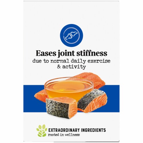 EverRoot Hip & Joint + Salmon Oil Dog Supplement Oil Perspective: left