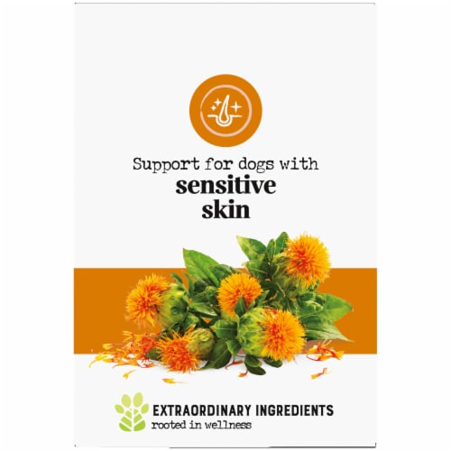 EverRoot Skin & Coat + Safflower Oil Dog Supplement Oil Perspective: left