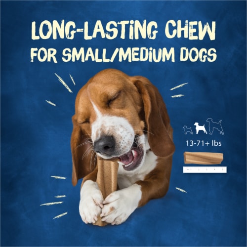 Purina Busy Bone Chew Small/Medium Breed Dog Treats Peanut Butter Flavor Perspective: left