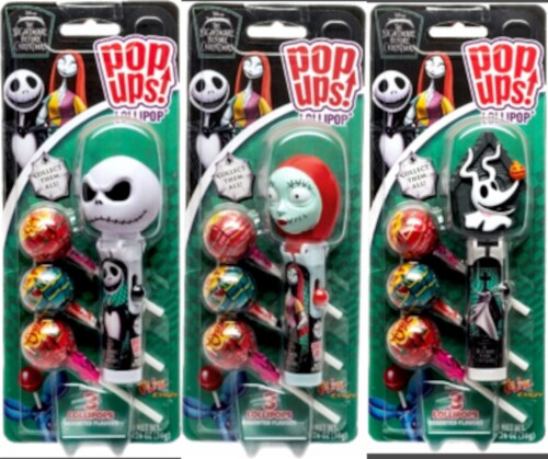 Flix Candy Nightmare Before Christmas Pop Up Blister Card Perspective: left