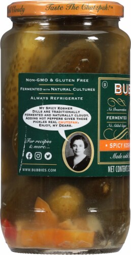 Bubbies® Spicy Kosher Dill Pickles Perspective: left
