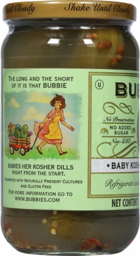 Bubbies® Baby Kosher Dill Pickles Perspective: left