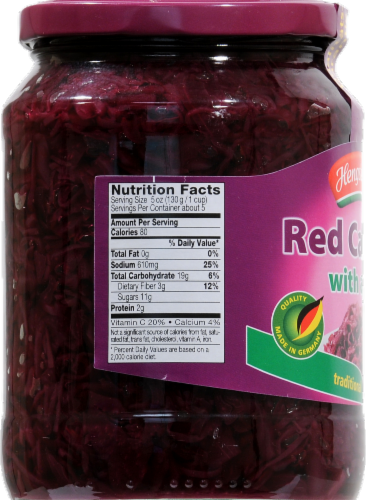 Hengstenberg Traditional Red Cabbage With Apples Perspective: left