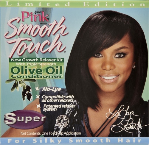 Luster's Smooth Touch Pink Super Relaxer Kit Perspective: left