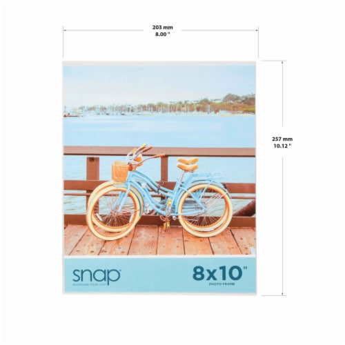 Snap® 8x10 Clear Bent Acrylic L Photo Frame Perspective: left