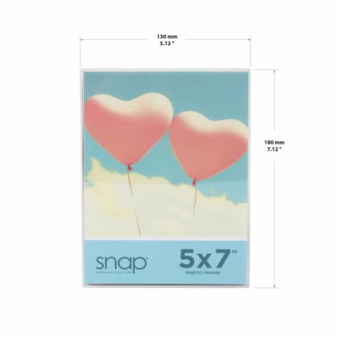 Snap® 5x7 Clear Box Frame Perspective: left