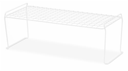 Whitmor Long Stacking Shelf - White Perspective: left