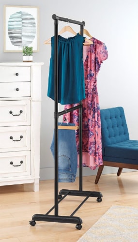Whitmor double 2025 adjustable garment rack