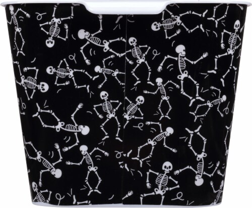 Whitmor Halloween Storage Tote - Dancing Skeletons Perspective: left