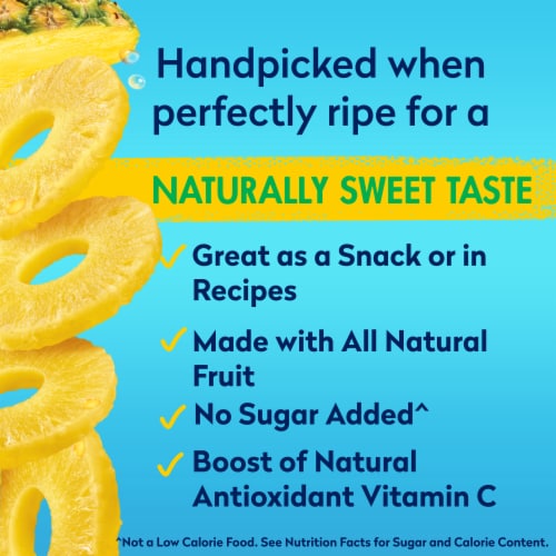 Dole® Canned Pineapple Slices Fruit In 100% Pineapple Juice Perspective: left
