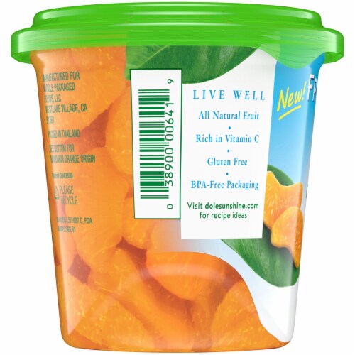Dole® Snap & Store Fridge Pack Mandarin Oranges Perspective: left