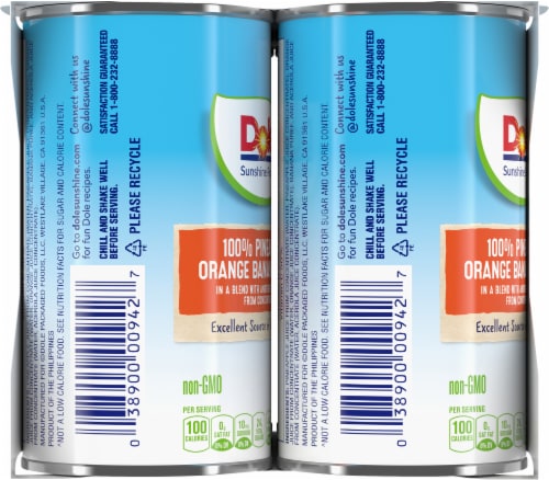 Dole 100% Pineapple Orange Banana Juice Perspective: left