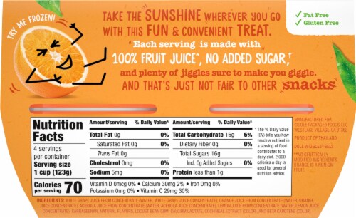 Dole® Wiggles™ Orange Fruit Juice Gels Perspective: left