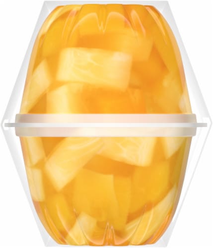 Dole® Pineapple Peach & Mango in Lightly Sweetened Coconut Water Fruit Cups Perspective: left
