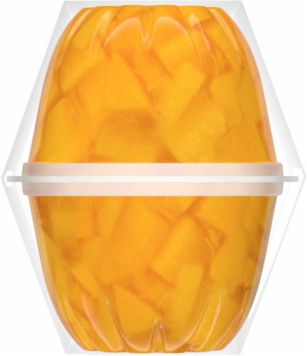 Dole® Diced Peaches in Sweetened Coconut Water Fruit Cups Perspective: left
