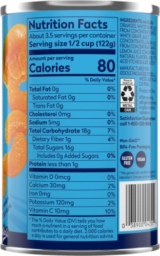Dole Mandarin Oranges 15 oz Perspective: left