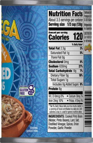 Ortega Traditional Refried Beans Perspective: left