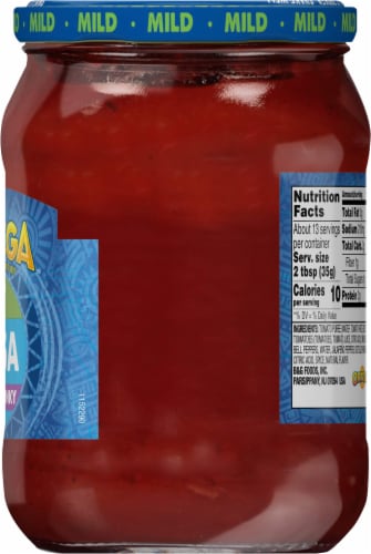Ortega Mild Thick & Chunky Salsa Perspective: left