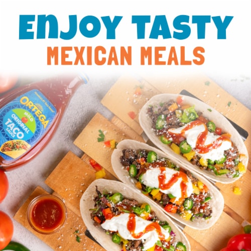 Ortega Original Thick and Smooth Mild Taco Sauce, Kosher Perspective: left
