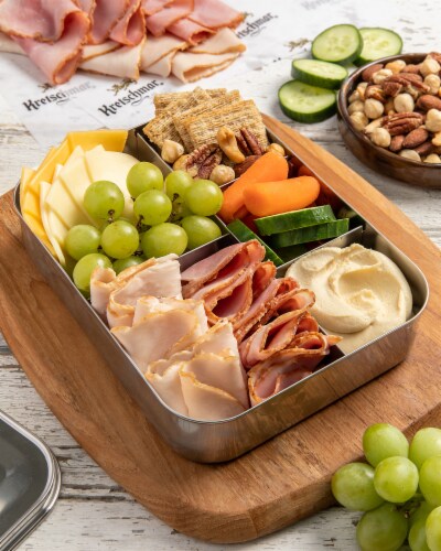Kretschmar Premium Deli Pre-Sliced Mild Cheddar Cheese Perspective: left