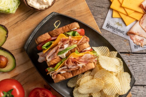 Kretschmar Premium Deli Pre-Sliced Off the Bone Roasted Turkey Breast Perspective: left