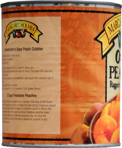 Osage Raggedy Ripe Fresstone Peaches Perspective: left