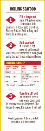 Louisiana Crawfish Shrimp & Crab Boil Bags Perspective: left