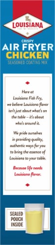 Louisiana Fish Fry Air Fryer Chicken Seasoned Coating Mix Perspective: left
