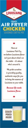 Louisiana Fish Fry Air Fryer Chicken Seasoned Coating Mix Perspective: left