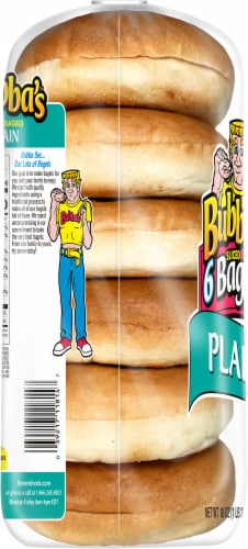 Bubba's™ Sliced Plain Bagels Perspective: left