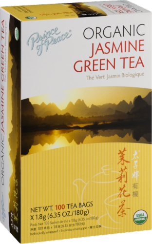 Prince of Peace Organic Jasmine Green Tea Perspective: left