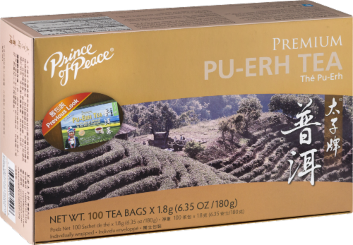 Prince of Peace Pu-erh Tea Bags Perspective: left