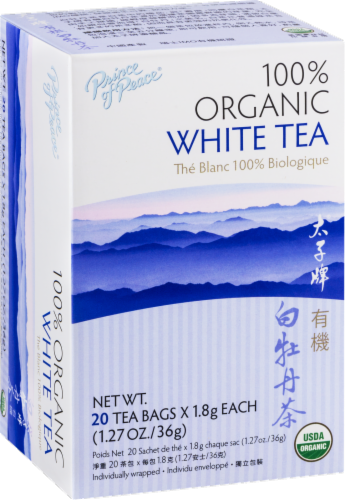 Prince of Peace Organic White Tea Perspective: left
