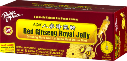 Prince of Peace Red Ginseng Royal Jelly Herbal Supplement Perspective: left
