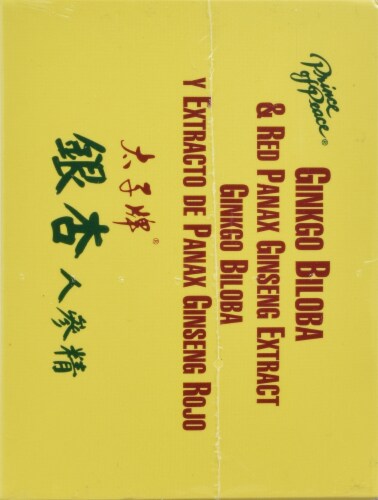 Prince of Peace Ginkgo Biloba & Red Panax Ginseng Extract Perspective: left
