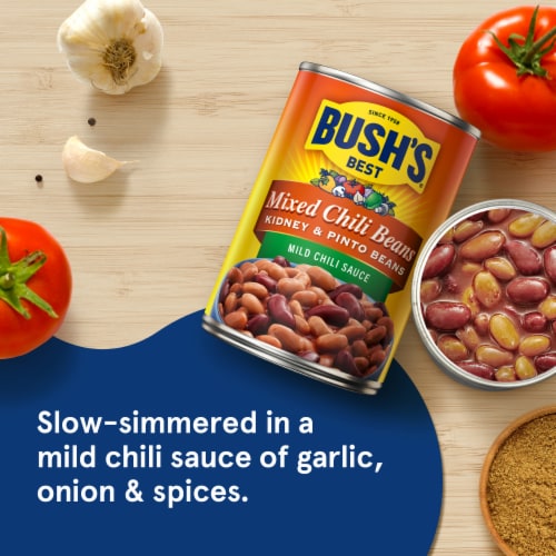 Bush's Best® Mild Mixed Chili Beans Perspective: left