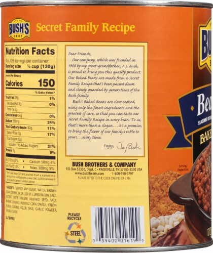 Bush's Bean Pot Baked Beans Perspective: left