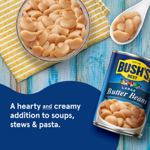 Bush's Large Butter Beans 16 oz Perspective: left