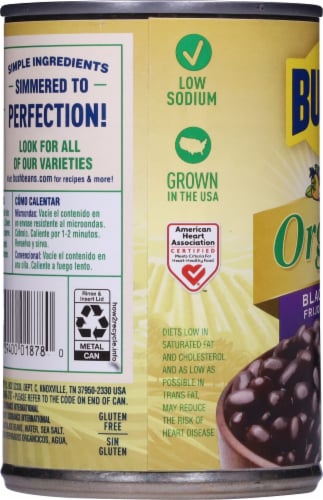 Bush's Best® Organic Black Beans Perspective: left