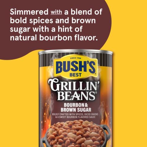 Bush's Bourbon and Brown Sugar Grillin' Beans 22 oz Perspective: left