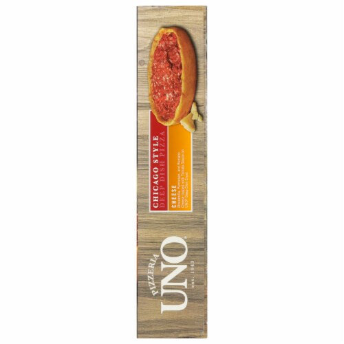 Uno® Nine Inch Deep Dish Chicago Style Cheese Pizza Perspective: left