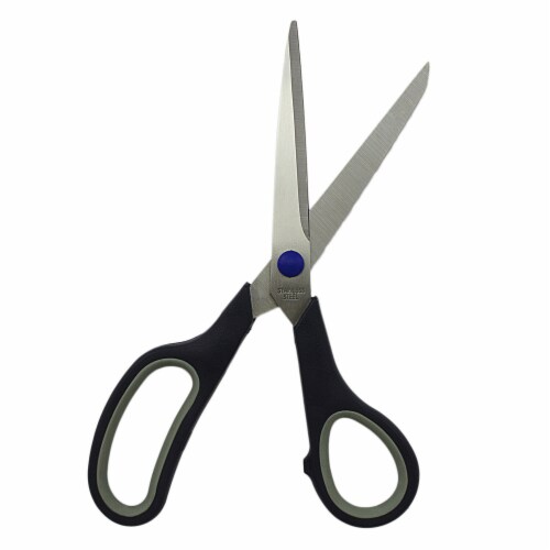 5 Piece Scissors Set Stainless Steel Comfort Grip Sewing Dress Hobby Crafts Tool Perspective: left